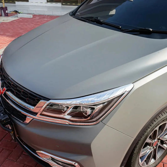 Jasa Wrapping Stiker Jakarta Mobil Wuling Cortez Warna Matte Dark Grey