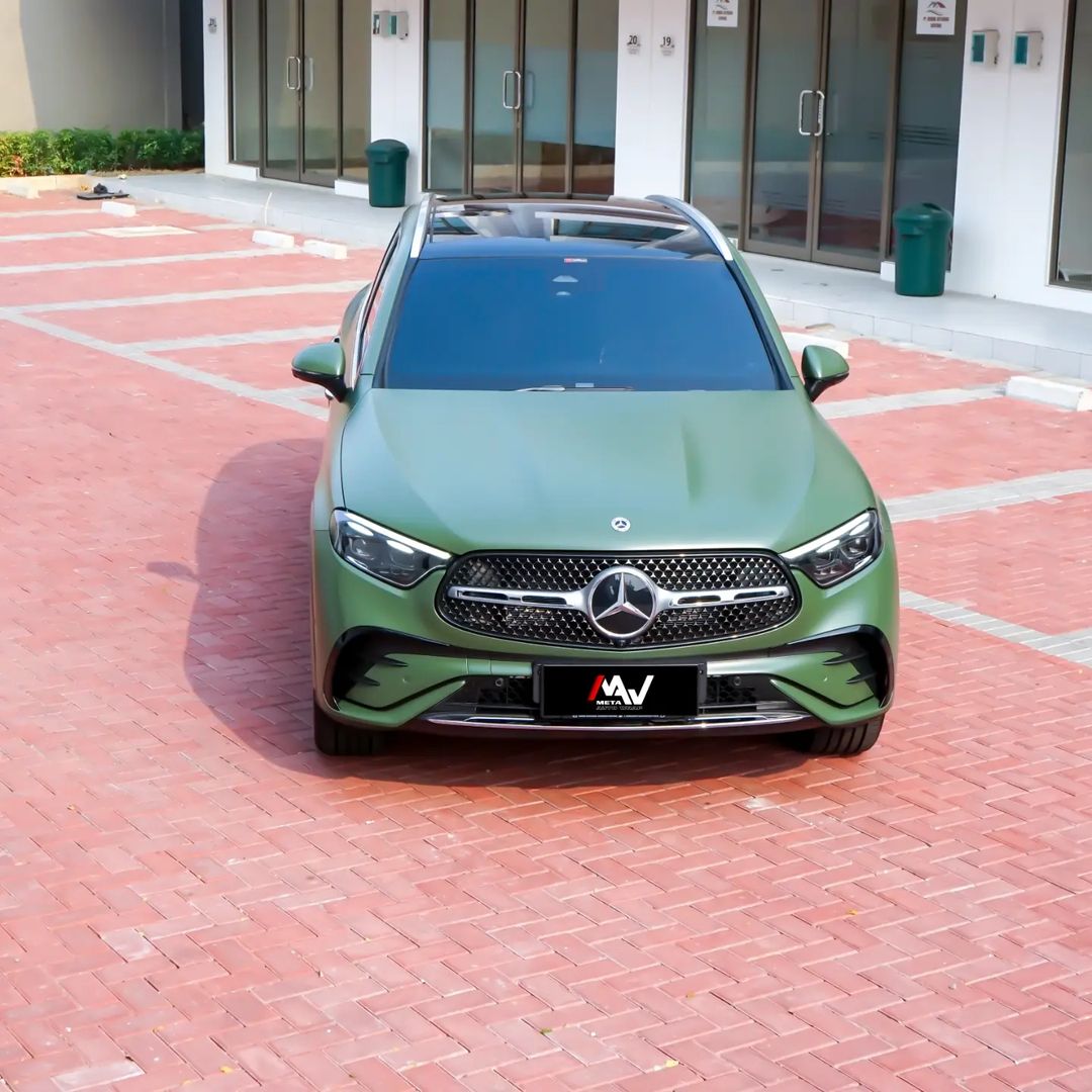 Wrapping Stiker Mercy GLC300 Military Green | Teckwrap