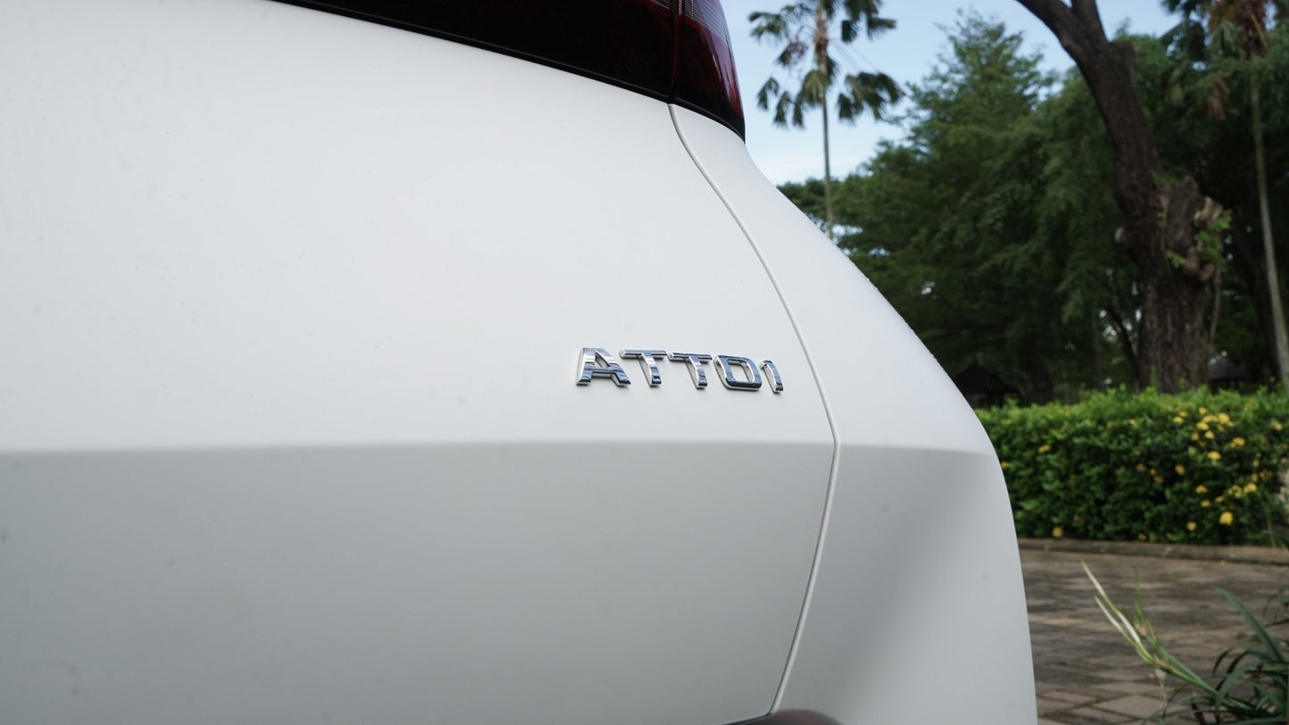 Wrapping BYD Atto 1 White Doff | Maxdecal 9600 PET Series Premium