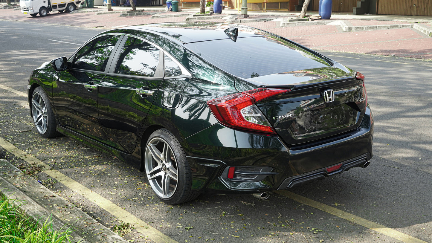 Wrapping Honda Civic dengan Fanchi PET Metallic Blackish Green