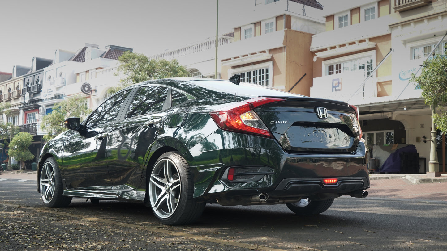 Wrapping Honda Civic dengan Fanchi PET Metallic Blackish Green