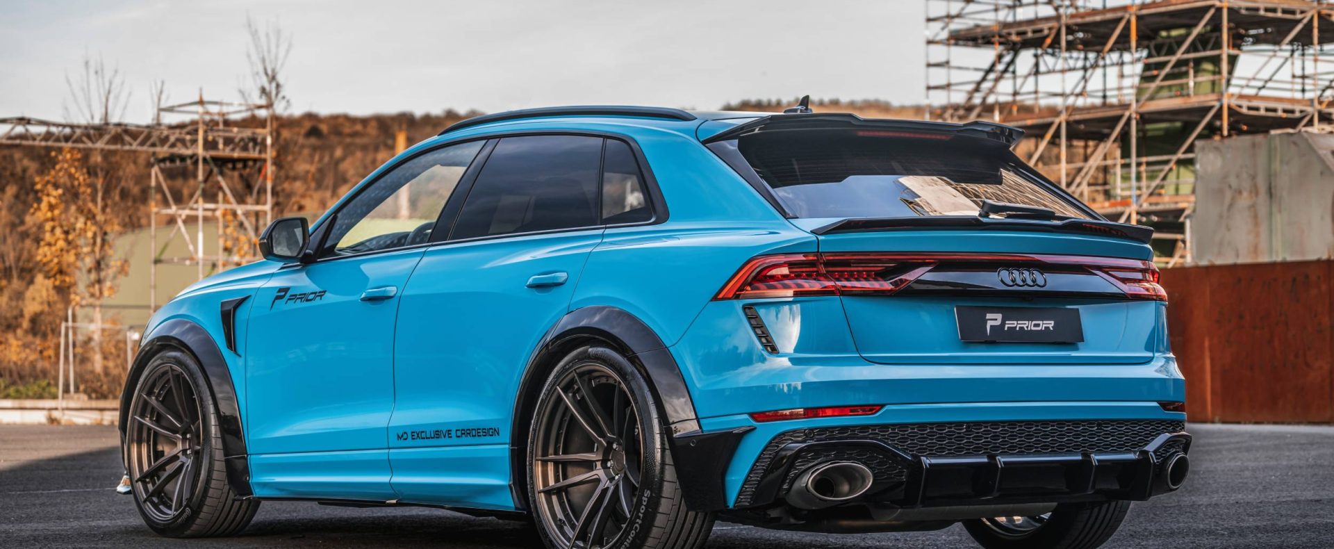 Wrapping Audi Q8 Liquid Metal: Byron Bay Blue Fanchi | Meta Auto Wrap ...