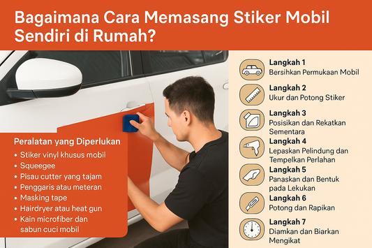 Bagaimana Cara Memasang Stiker Mobil Sendiri di Rumah?