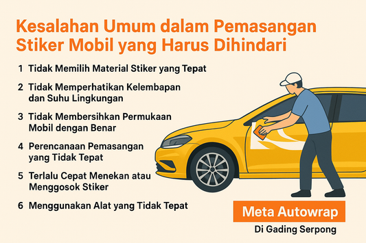 Kesalahan Umum dalam Pemasangan Stiker Mobil yang Harus Dihindari