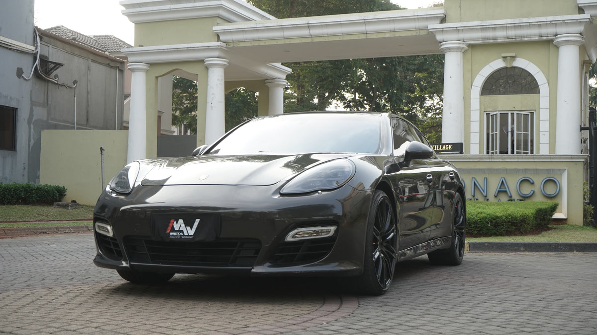 Porsche Panamera S Chrome Delete & Velg Black | Meta Autowrap