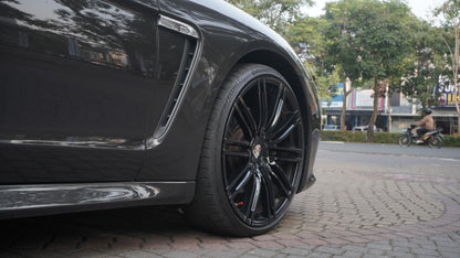 Porsche Panamera S Chrome Delete & Velg Black | Meta Autowrap