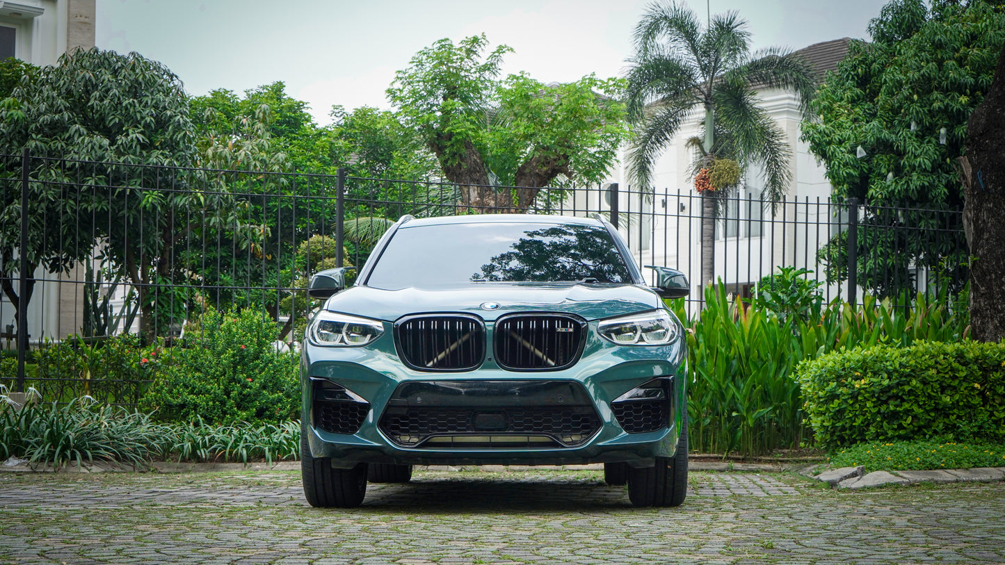 Wrapping Stiker BMW X3 PET Porsche Oak Green Metallic