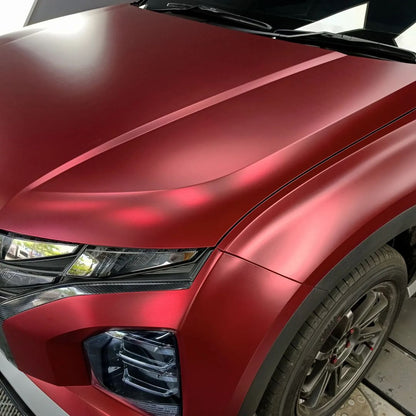 Jasa Wrapping Stiker Hyundai Creta dengan Warna Oxide Red