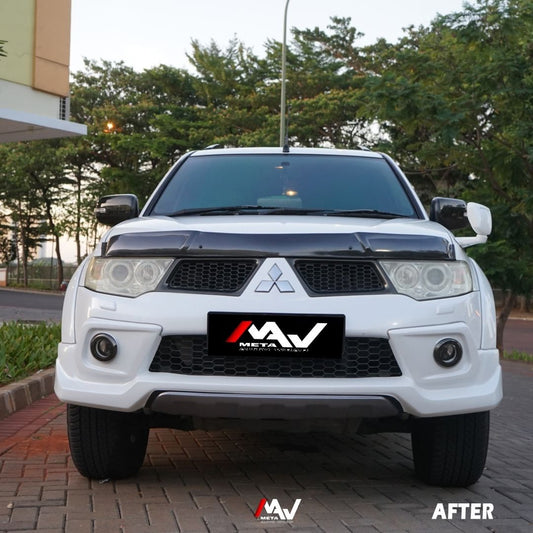 Wrapping Stiker Pajero Sport Menggunakan Fanchi Seri PET Pearl White