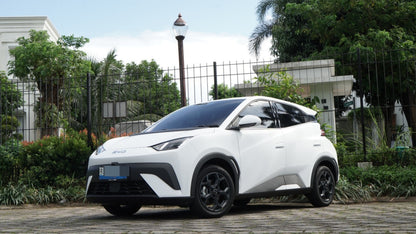 Wrapping BYD Atto 1 White Doff | Maxdecal 9600 PET Series Premium