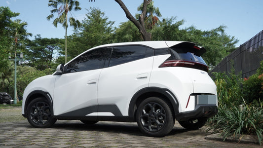 Wrapping BYD Atto 1 White Doff | Maxdecal 9600 PET Series Premium