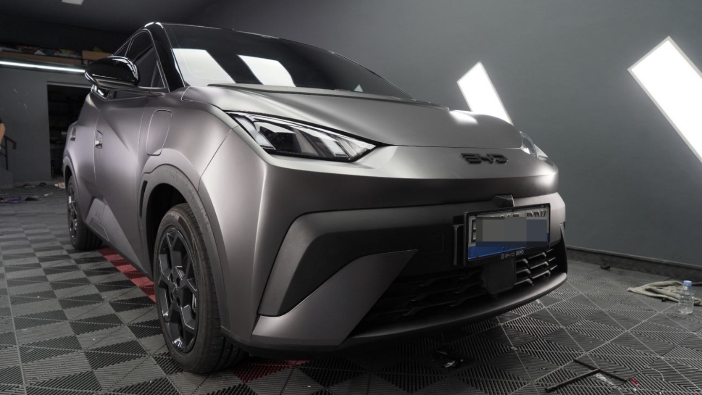 Wrapping BYD Atto 1 Satin Metallic Gunsmoke Grey Fanchi PET Series
