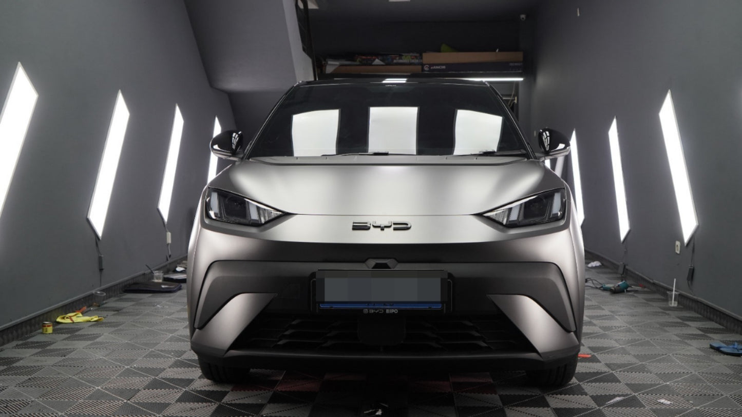 Wrapping BYD Atto 1 Satin Metallic Gunsmoke Grey Fanchi PET Series