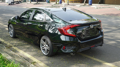 Wrapping Honda Civic dengan Fanchi PET Metallic Blackish Green