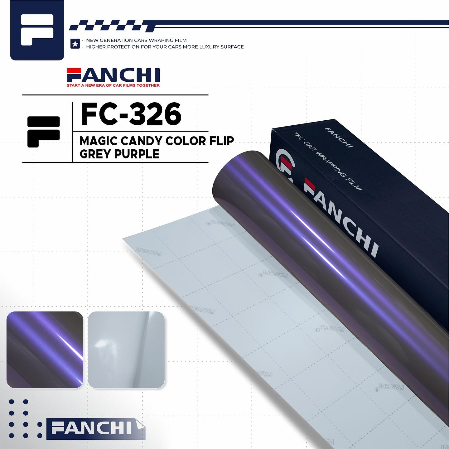 Magic Candy Color Flip Grey Purple FC-326