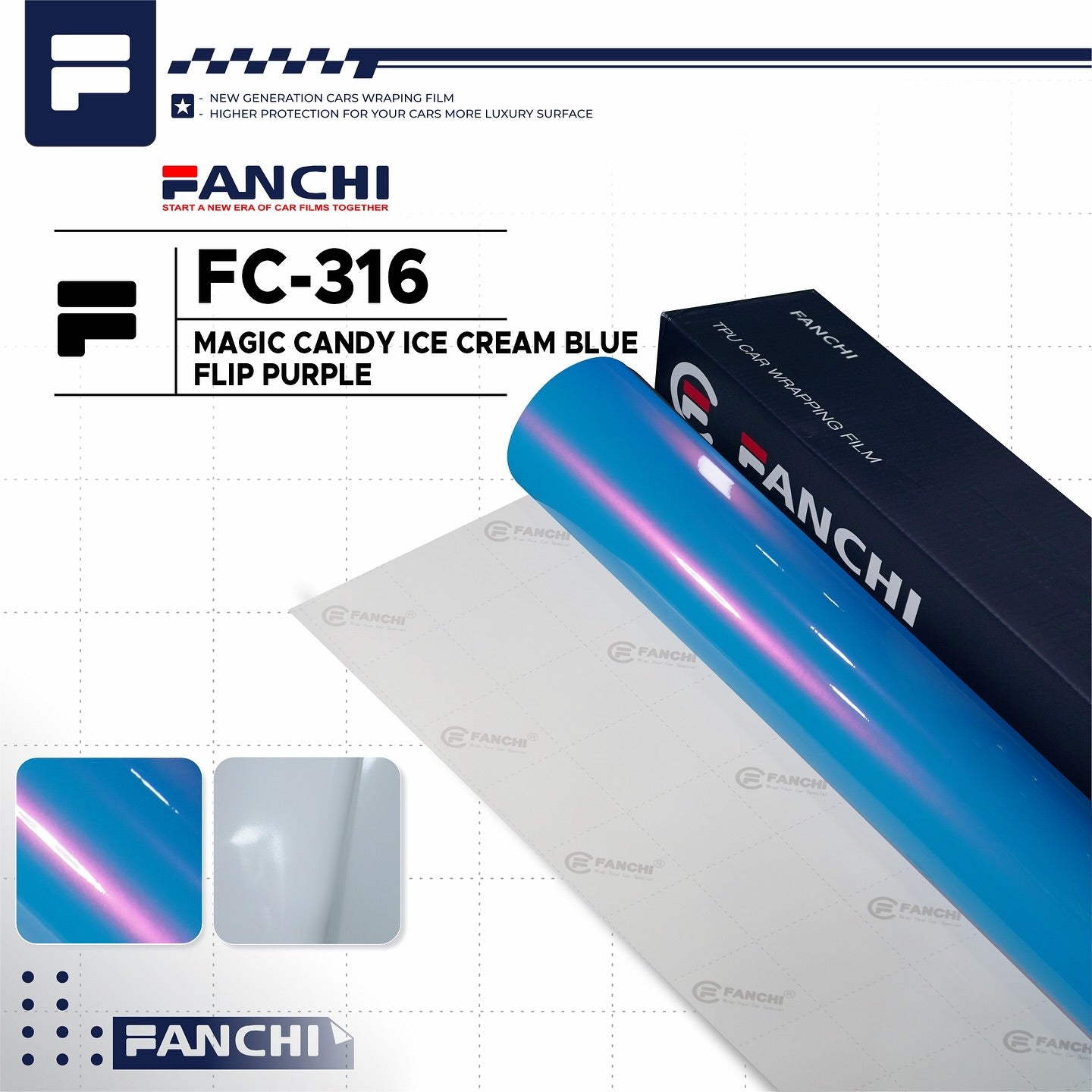 Magic Candy Ice Cream Blue Flip Purple FC-316