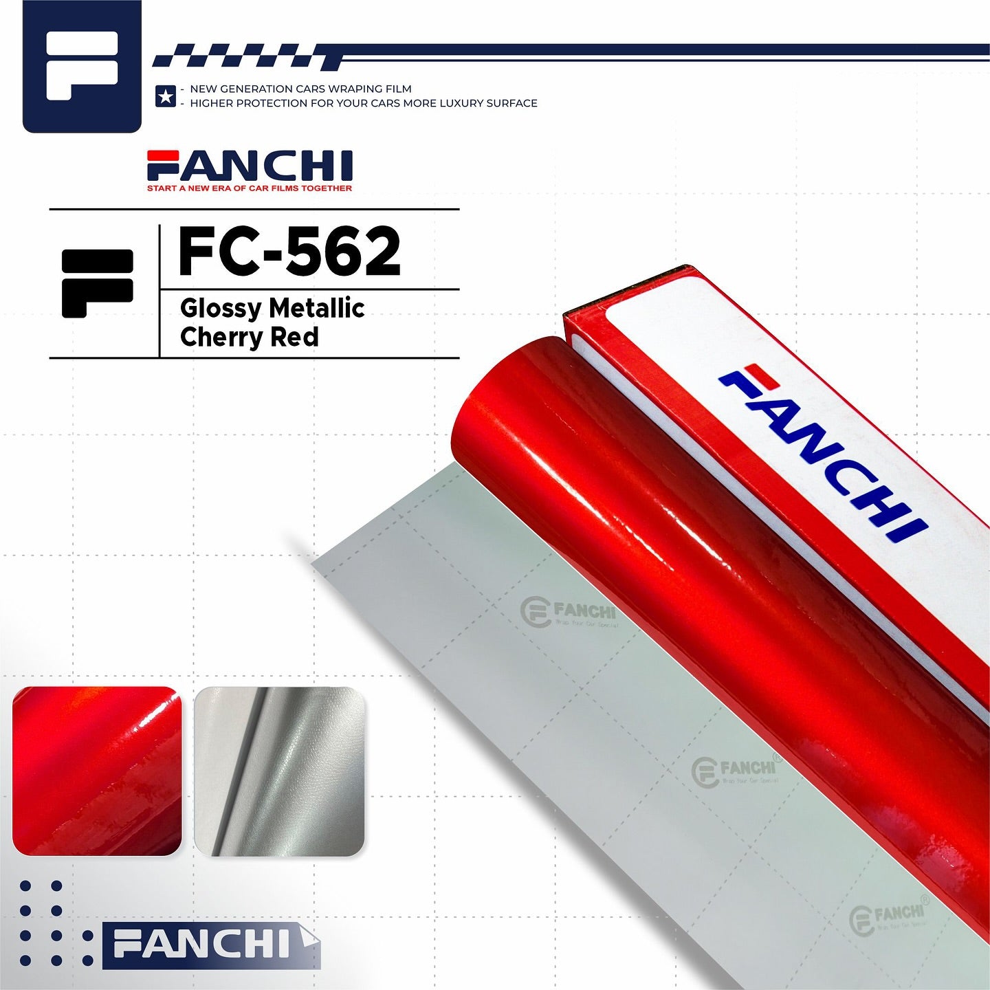 Glossy Metalic Cherry Red FC-562