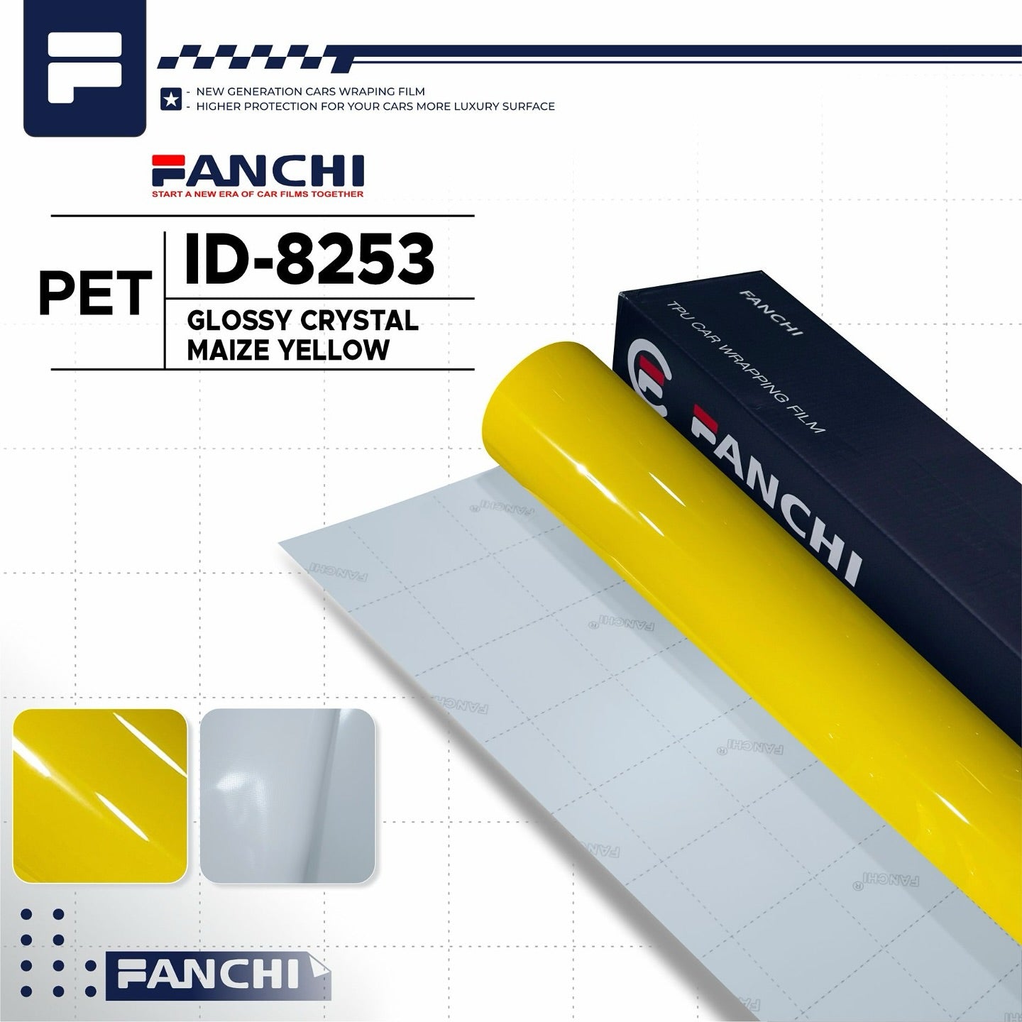 Glossy Crystal Maize Yellow ID-8253