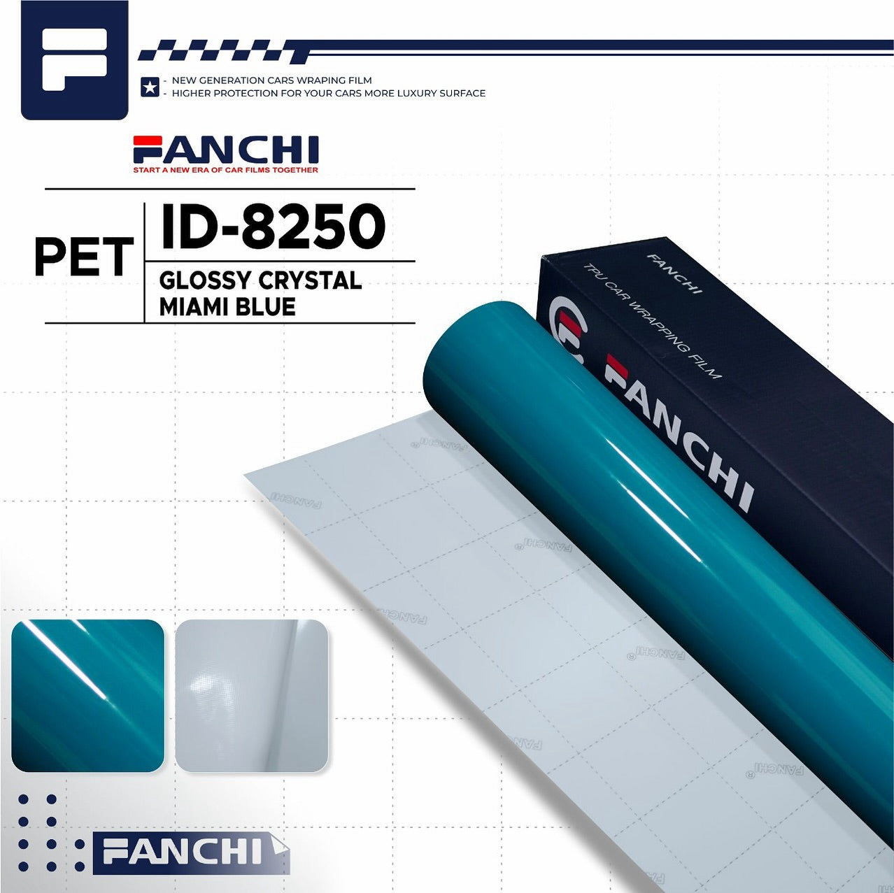 Glossy Crystal Miami Blue ID-8250