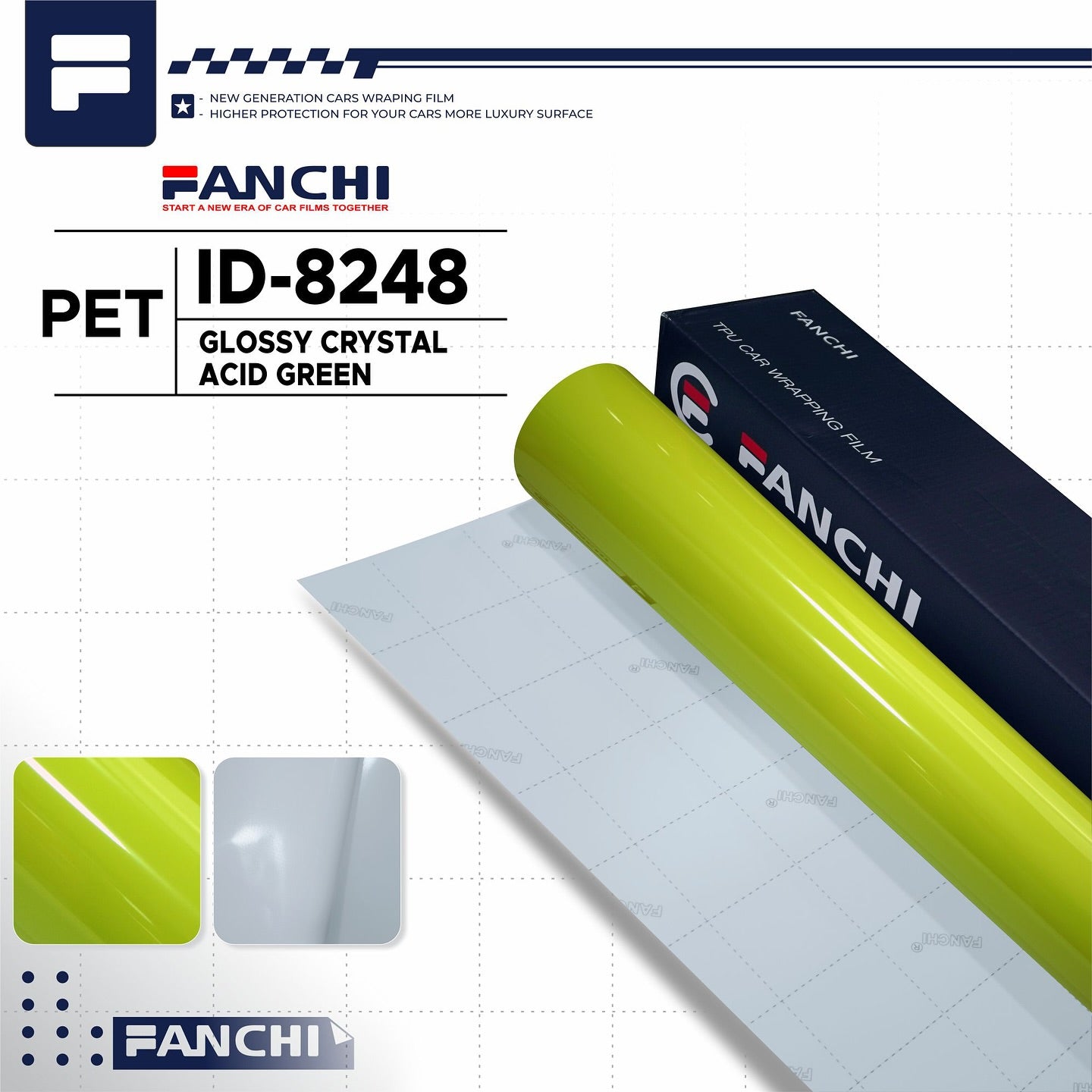Glossy Crystal Acid Green ID-8248