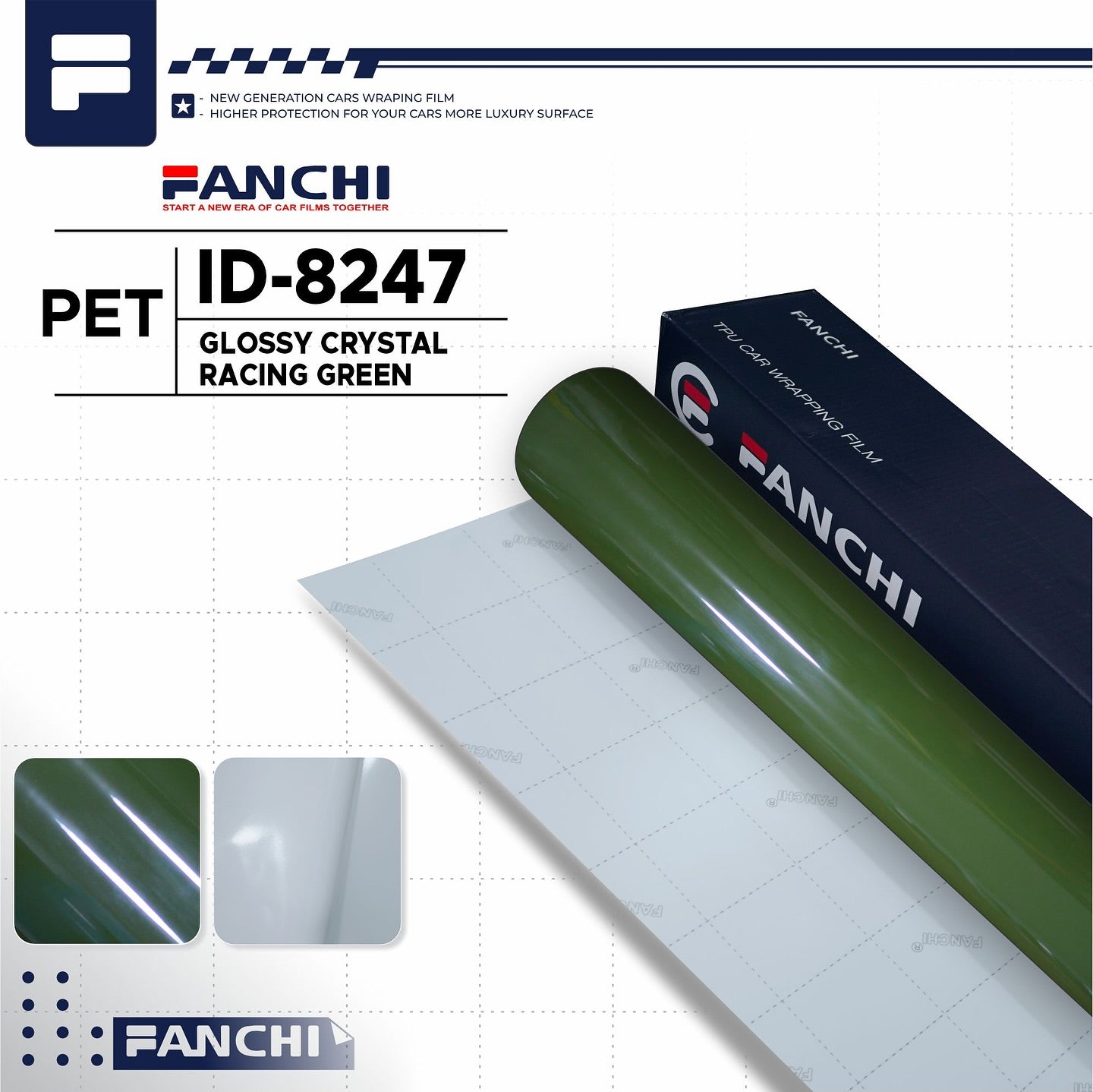 Glossy Crystal Racing Green ID-8247