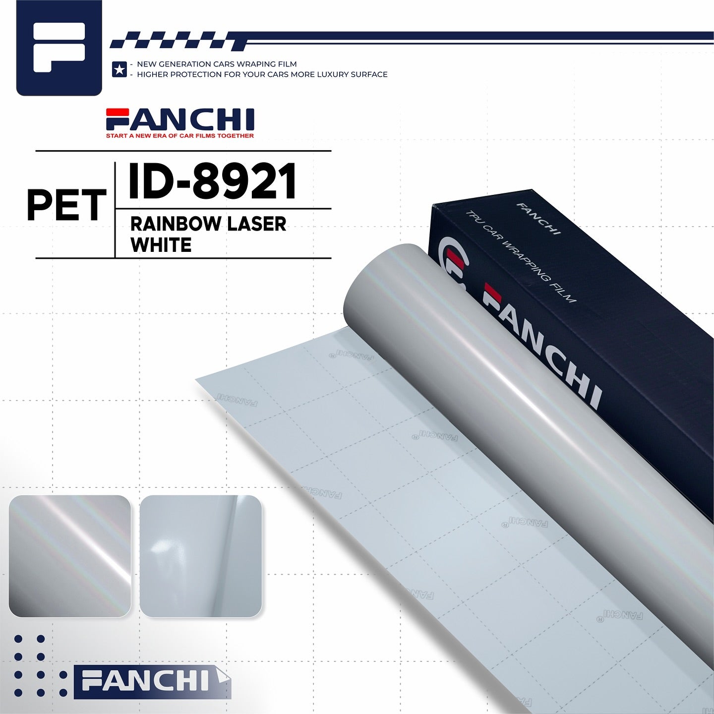 Rainbow Laser White ID-8921
