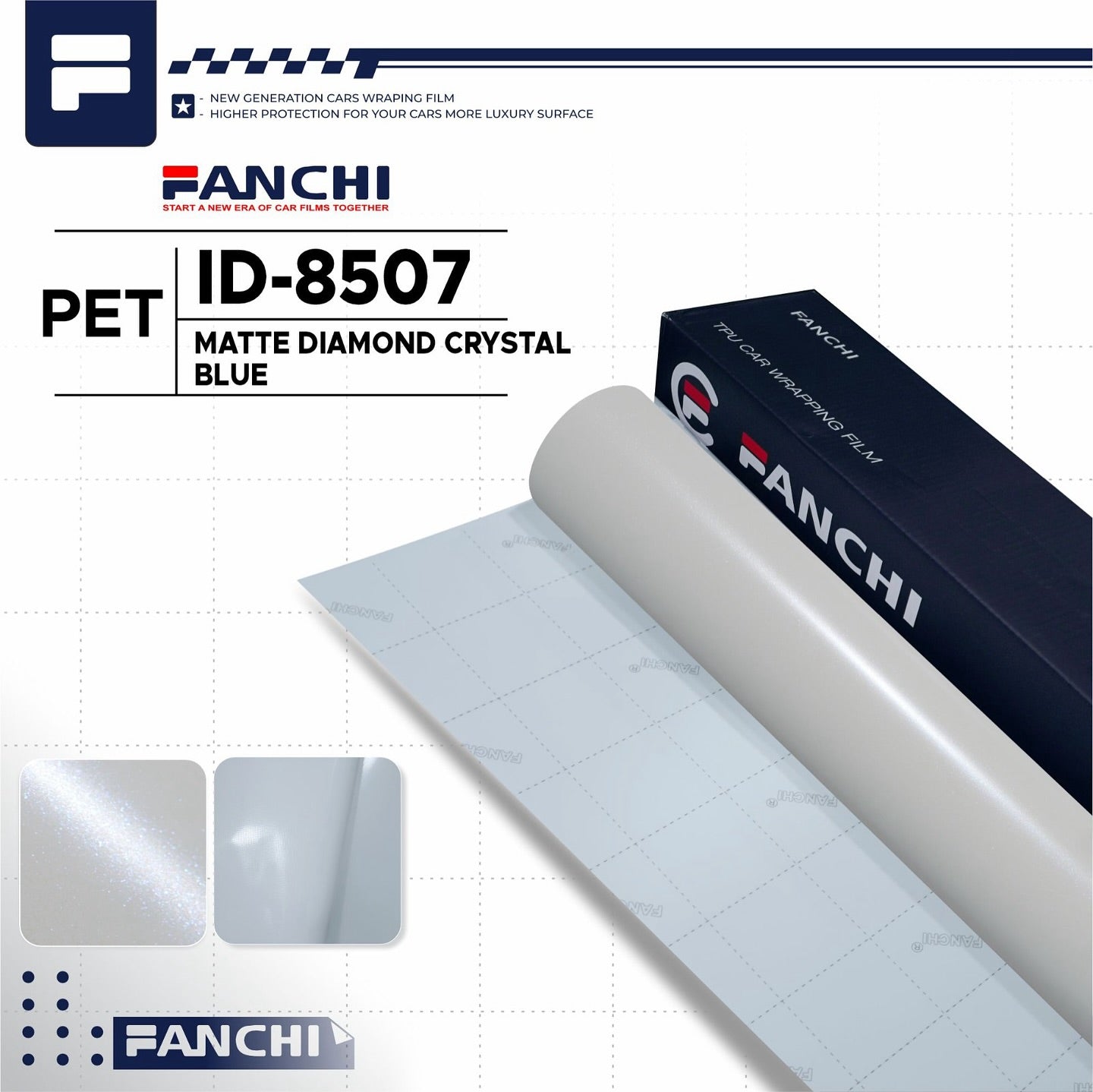 Matte Diamond Crystal Blue ID-8507
