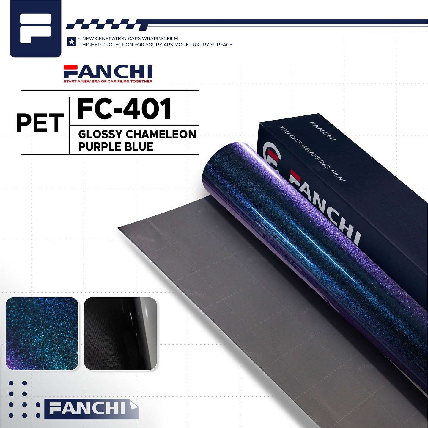 Glossy Chameleon Purple Blue FC-401