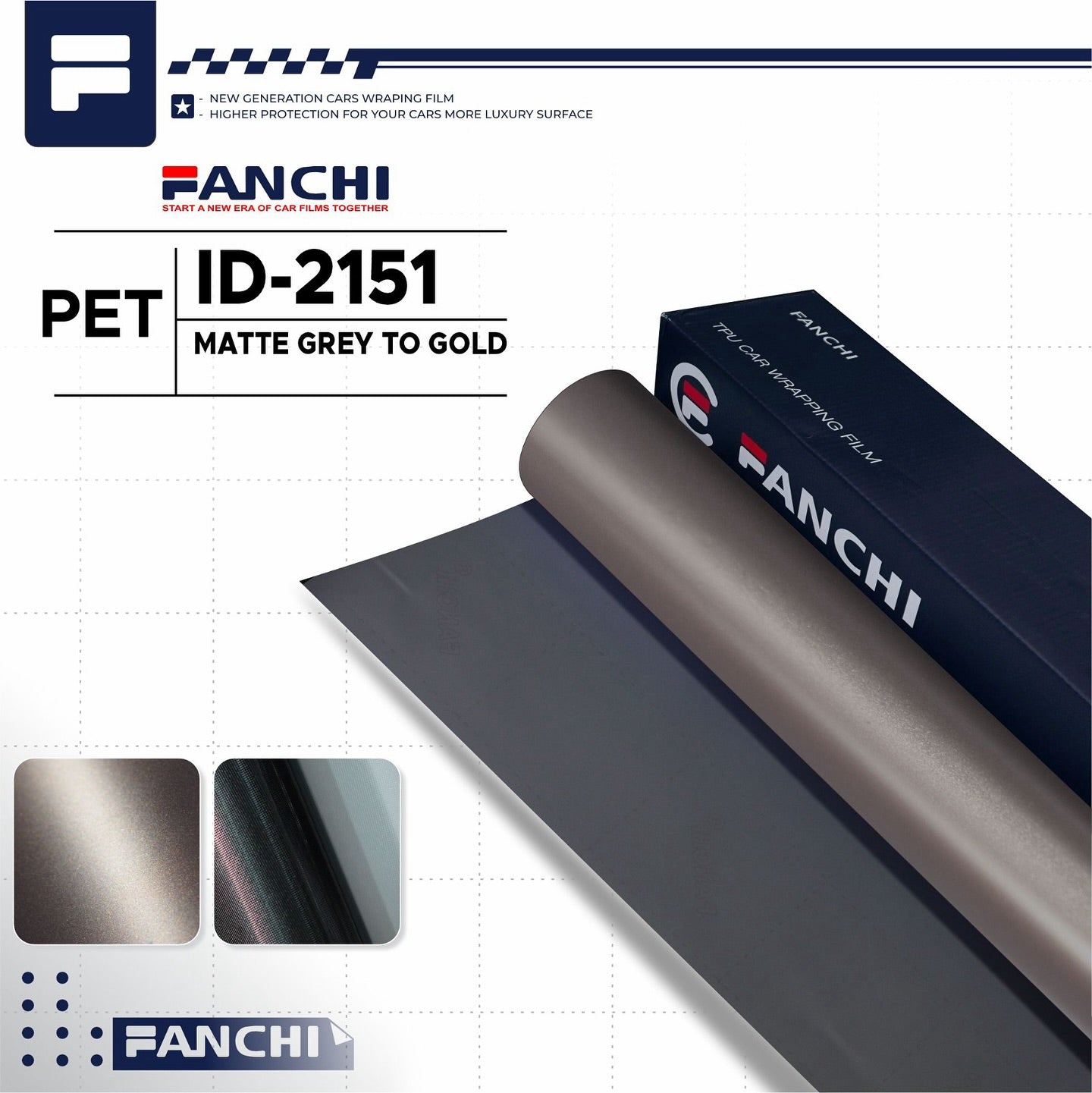 Matte Grey To Gold ID - 2151