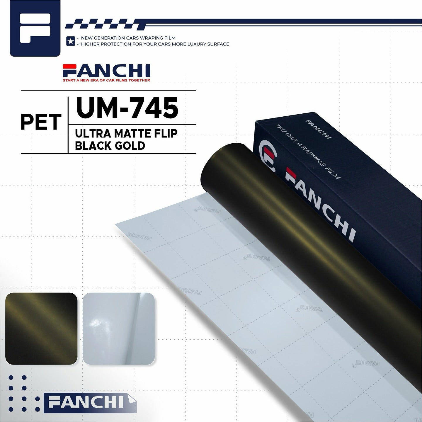 Ultra Matte Flip Black Gold UM - 745