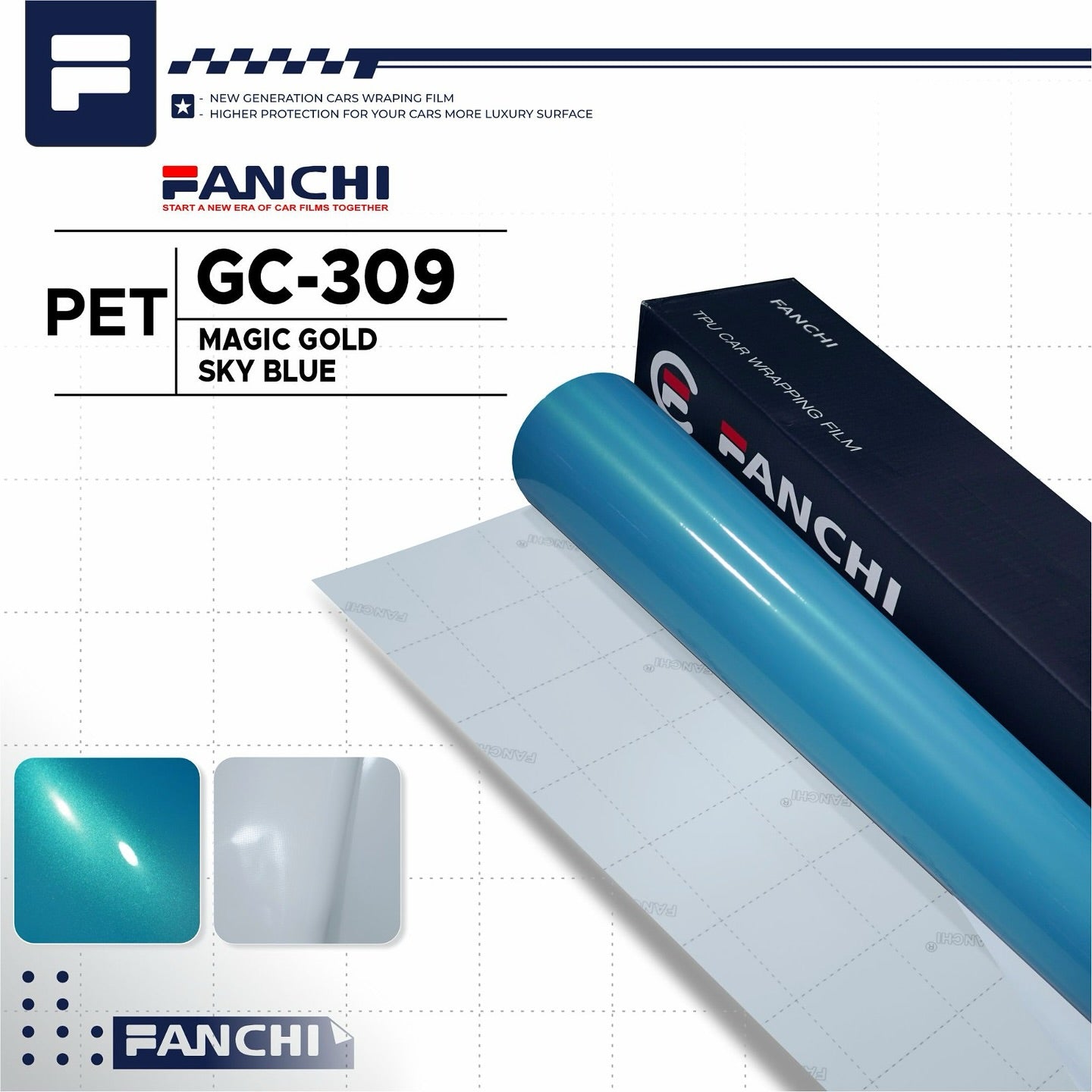 Magic Gold Sky Blue GC - 309